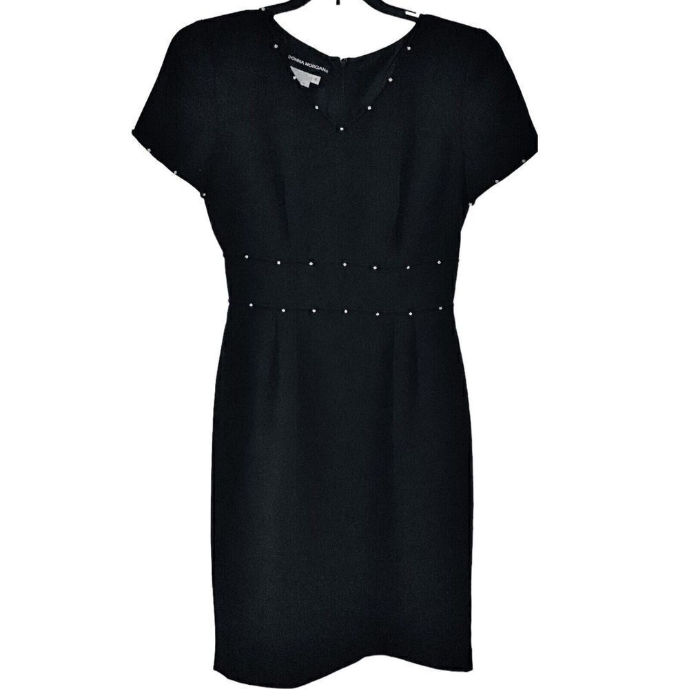 Donna Morgan Women’s Little Black Dress Cocktail Party Sequined Size 8
